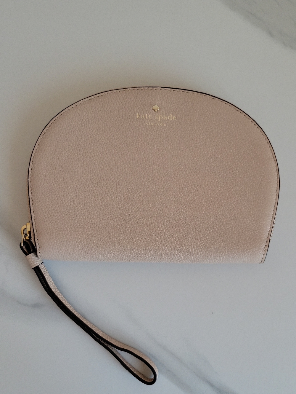 kate spade Pale Pink Pebbled Leather Wristlet